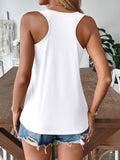 Versatile And Casual Solid Color I-Shaped Vest