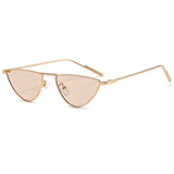 NEW TRIANGLE MINI FRAME CAT EYE SUNGLASSES_CWASG1187