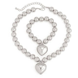 IMITATION PEARL HEART SHAPED PENDANT NECKLACE_CWAJE1166