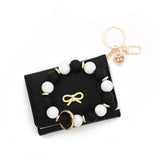 BUTTERFLY CARD WALLET WITH HEART BEAD KEYCHAIN_CWAB4969