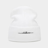 SIMPLE LETTER EMBROIDERY KNITTED HAT_CWAH1586