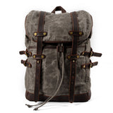 MEN S WATERPROOF CANVAS TRAVEL BACKPACK_CWAB5539