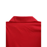 FASHION V NECK SOLID COLOR PLUS SIZE DRESS_CWDMD3647