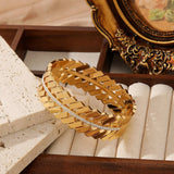 Vintage Wide Hollow Titanium Steel Bracelet_Cwmm3738