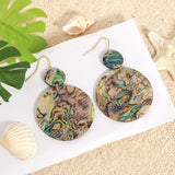 RETRO COLORFUL FASHION ABALONE EARRINGS_CWMM4254