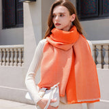 DOUBLE SIDED CRINKLE SCARF ELEGANT WINTER WRAP_CWASC0208
