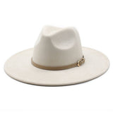 SUEDE HAT FLAT BRIM HAT FLAT BRIM GENTLEMAN HAT_CWAH2527