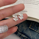 NEW HIGH END DOUBLE BUTTERFLY EARRINGS FOR WOMEN_CWAJE3007