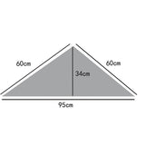 LACE TRIANGLE SCARF STRIPED HEADBAND SCARF_CWASC0841