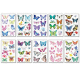 Waterproof Kids Cute Watercolor Butterfly Tattoos_Cwmm8255