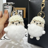 NEW LAMB COUPLE BACKPACK PENDANT CAR KEYCHAIN_CWMM2524