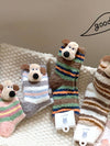 Cute Puppy Fleece 3D Slouchy Floor Socks_Cwms03223
