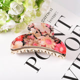 LARGE ACRYLIC FLOWER HAIR CLAW PONYTAIL CLIP_CWAHA0990