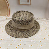 NEW HAND WOVEN SUN PROTECTION STRAW HAT_CWAH3561