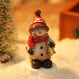 Mini Santa Snowman Xmas Desk Ornament Set_Cwmm10581