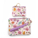 Womens Leather Coin Wallet With Bow And Wristlet_Cuab00436