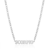 SIMPLE TWELVE ZODIAC STAINLESS STEEL GOLD NECKLACE_CWMM2726