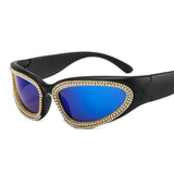 SPORTS STYLEPUNK CATEYE DIAMOND SUNGLASSES GOGGLES_CWASG0873
