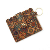 Vintage Cork Card Holder Wallet For Women_Cwab4971