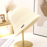 OUTDOOR KNITTED HOLLOW SUN PROTECTION BUCKET HAT_CWAB2849