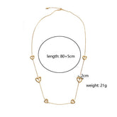 18K GOLD PLATED STAINLESS STEEL HEART NECKLACE_CWMM8808