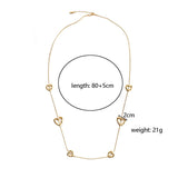 18K GOLD PLATED STAINLESS STEEL HEART NECKLACE_CWMM8808