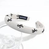 SIMPLE SOLID COLOR BOW PRINT HEADBAND_CWAHA2245