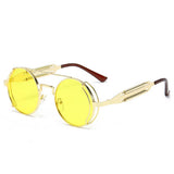 METAL ROUND FRAME STEAMPUNK METAL SUNGLASSES_CWASG0269