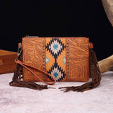 Vintage Print Western Bohemian Crossbody Bag_Cwab2580