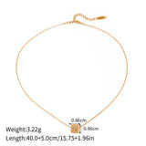 Versatile 18K Round Zirconia Necklace_Cwaha0905