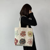 SPRING AND SUMMER CASUAL LITERARY CANVAS BAG_CWAB2143