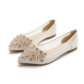 LIGHT RHINESTONE POINTED TOE FLATS_CWSHS0705