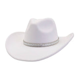 Unisex Wool Cowboy Fedora Ethnic Style Hat_Cwah04404