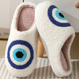 CUTE BLUE EYE INDOOR SLIPPERS FOR FALL WINTER_CWSHS0251