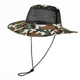 BREATHABLE MESH SOLID COLOR FOLDABLE SUNHAT_CWAH1462