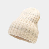 OUTDOOR COLD PROOF CURLED SEQUINED KNITTED HAT_CWAH1604