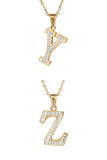 FASHION ALPHABET PENDANT CHARM NECKLACE_CWAJE219
