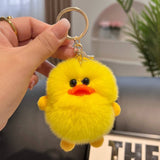 CUTE LITTLE YELLOW DUCK CAR KEYCHAIN BAG PENDANT_CWMM2505