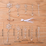 Cwmm10168_Christmas Acrylic Icicle Snowflake Ornaments