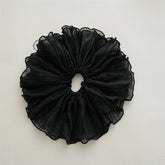 FUNGUS EDGE PLEATED HAIR TIE SCRUNCHIES_CWAHA2882