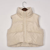 Velvet Zipper Vest Warm Padded Street Coat