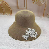 SUMMER EMBROIDERED LACE FLOWER SUN HAT_CWAH3487