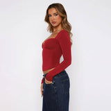 Street Style Solid Color Generous Collar Top