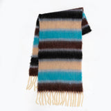 COLOR STRIPE SCARF SOFT WINTER WRAP FOR COUPLES_CWASC2377
