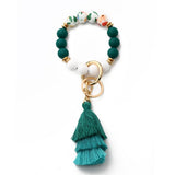 BOHEMIAN TASSEL SILICONE BEAD BRACELET WITH PRINTS_CWAB5019
