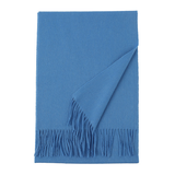 Unisex Wool Scarf Soft Solid Color With Tassels_Cwasc2707
