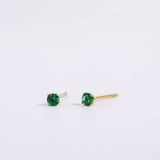 DECEMBER BIRTHSTONE STUD EARRINGS 18K ZIRCON_CWAJE5040