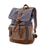 MENS VINTAGE CANVAS TRAVEL HIKING BACKPACK_CWAB5553