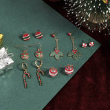 CHRISTMAS EARRING COMBINATION CARTOON EARRING SET_CWMM2611
