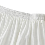 RUFFLE TRIM PANELED A LINE FLOWING MIDI SKIRT_CWBMS0351